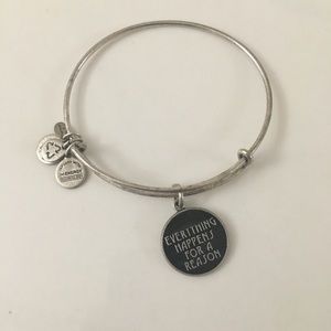 Alex + Ani Everything Happens Silver Tone Bangle